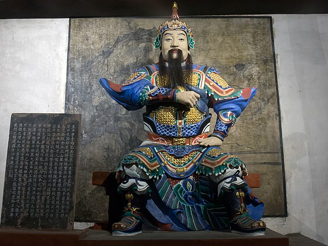 Statue of Wang Ping in the Zhuge Liang Memorial Temple in Chengdu, Sichuan