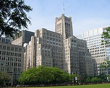 The Montgomery Ward Memorial Building on the Chicago campus. Ward Building 060527.jpg