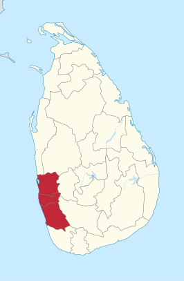 Kaart van Westelijke Provincie