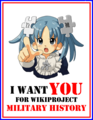 Wikipe-tan Wants You For WPMILHIST