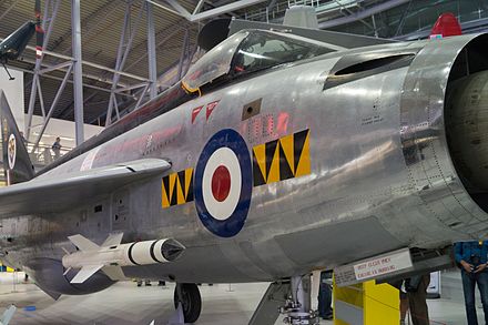 Lightning F1 XM135 at Imperial War Museum, Duxford