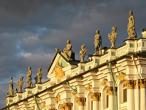 846. Фрагмент фасада Зимнего дворца Автор — Бранимир