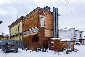 Жилой дом с торговыми помещениями, Кооперативный переулок, 3, вид сзади, 2020-01-26