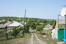 Maiaky, a village in Donetsk Oblast, Ukraine Maiaki.jpg