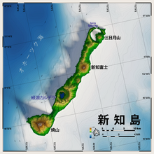 新知島の地図