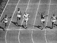 100 metres final, London, 1948. (7649951752).jpg