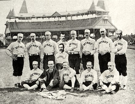The Detroit Wolverines won their only pennant in 1887, followed by a victory in the World's Championship Series.