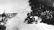 Cagno in Itala No 3, en route to victory in 1906 Targa Florio.