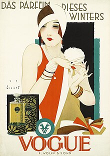 1926 1927 circa Jupp Wiertz Plakat Das Parfüm dieses Winters - Vogue, Firma F. Wolff & Sohn, Karlsruhe.jpg