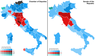 1963 Italian general election - Results.svg