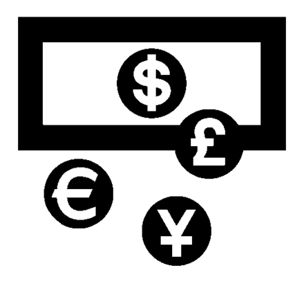 Currencies exchange logo