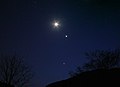 2012-3-27 Evening (Moon, Venus, Jupiter, Seven sisters) - panoramio.jpg
