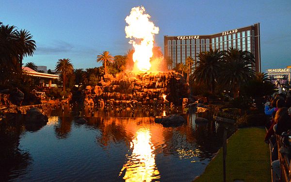 Fire spirit rising? - The "Volcano" show at The Mirage