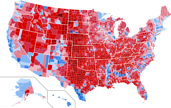 File:2016 United States presidential election results map by county.svg