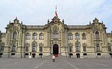 Perus Regierungspalast im neobarocken Stil