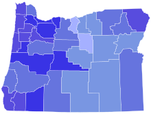 Results by county:
.mw-parser-output .legend{page-break-inside:avoid;break-inside:avoid-column}.mw-parser-output .legend-color{display:inline-block;min-width:1.25em;height:1.25em;line-height:1.25;margin:1px 0;text-align:center;border:1px solid black;background-color:transparent;color:black}.mw-parser-output .legend-text{}
Brown
40-50%
50-60%
60-70%
70-80%
80-90% 2018 OR gubernatorial Democratic primary.svg