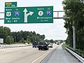 File:2022-07-18 09 27 42 View north along U.S. Route 13 and Delaware State Route 1 a half mile south of Exit 156 (U.S. Route 13 NORTH, TO Interstate 295, New Castle, New Jersey, New York) in Red Lion, New Castle County, Delaware.jpg