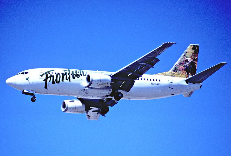 File:223hq - Frontier Airlines - The Spirit of the West, Boeing 737-3Q8, N304FL@LAS,17.04.2003 - Flickr - Aero Icarus.jpg