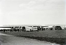 4 Flugzeuge Fokker F VII der Balair, vermutlich in Basel-Birsfelden