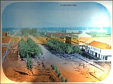 La Alameda, Santiago in 1860 5Alameda-1860EugeneMaunoury.jpg