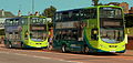 ARRIVABUS CROSS RIVER WRIGHTBUS GEMINI 2 DIESEL ELECTRIC HYBRID BUSES AT NEW BRIGHTON WIRRAL AUG 2013 (9429485641) .jpg