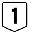 Highway 1 shield