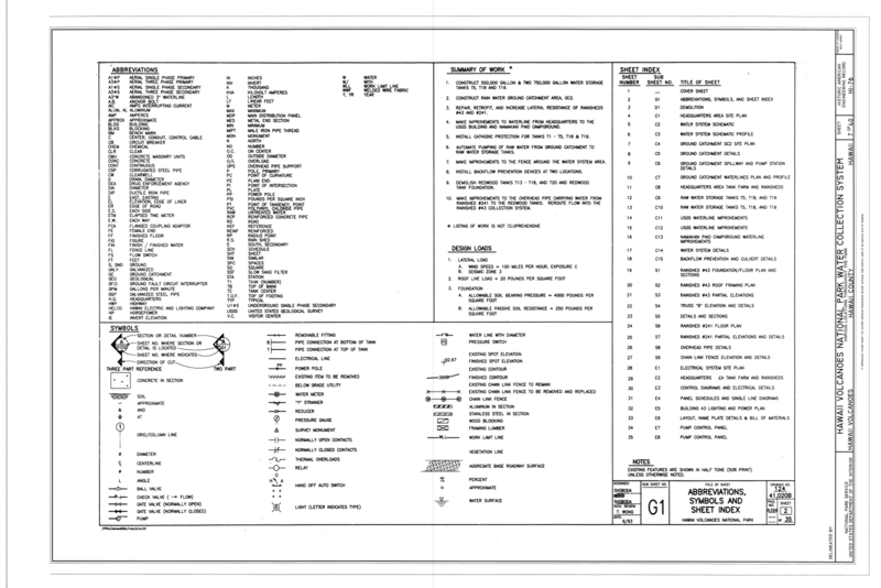 File Abbreviations Symbols And Sheet Index Hawaii