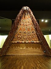 Detail of a ceremonial supply house, from Papua New Guinea, now in Ethnological Museum of Berlin