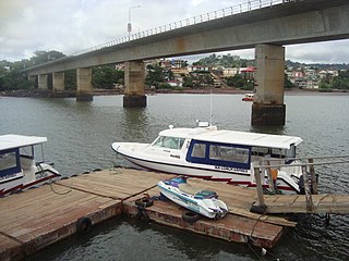 Freetown Capital, chief port, and the largest city of Sierra Leone