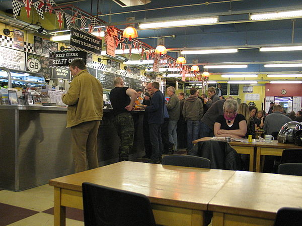 Interior of the cafe in 2008