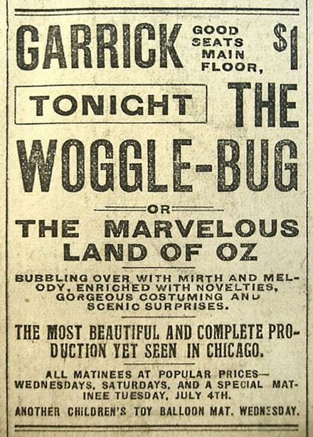 1905 advertisement in the Chicago Record Herald