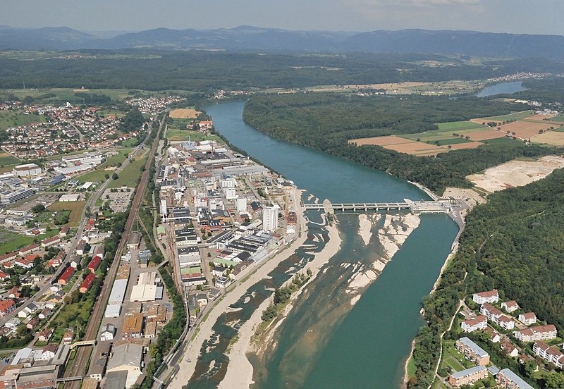 File:Aerial View - Wasserkraftwerk Rheinfelden1.jpg