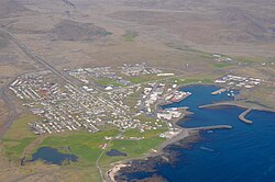 Loftmynd af Grindavík