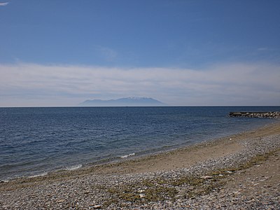 Beach with view to Samothrace