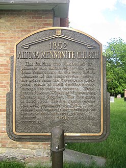Altona Mennonite Church Plaque 1852.JPG