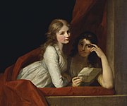 姉のアマーリエとアウグステ（ティシュバイン画、1799年～1805年頃）