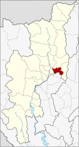 Amplasarea districtului în provincia Chiang Mai