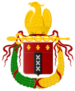 Escudo napoleónico de Ámsterdam.