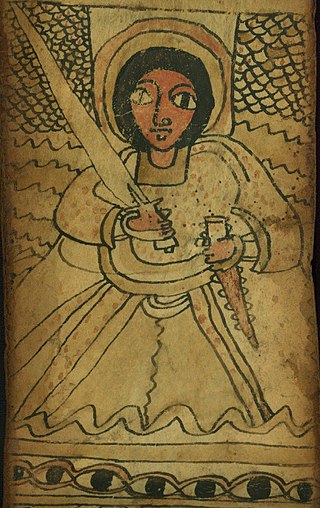 <span class="mw-page-title-main">Phanuel (angel)</span> Fourth angel who stands before God in the Book of Enoch