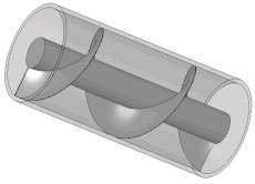 Archimedes-screw one-screw-threads with-ball 3D-view animated.gif
