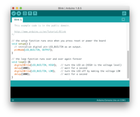 Скриншот программы Arduino Software IDE
