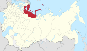 Provincia di Arkhangelsk sulla mappa