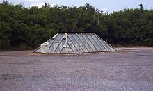 The atom bomb pit No.1 on Tinian's North Field, where Little Boy was loaded aboard the Enola Gay.