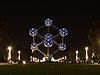 Atomium w nocy