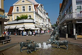 De „Schweinebrunnen“ in de Klosterstraße