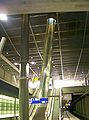 Light tubes seen from underground platform