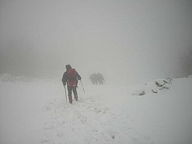 Walking on snow