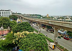 Namma Metro elevated section Bangalore Metro 2.jpg