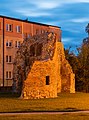 * Nomination Baszta Swawola in Wieluń, Łódź Voivodeship, Poland. --Tournasol7 13:24, 26 October 2022 (UTC) * Promotion Is the orange color on the ruin from a streetlight or afterglow? If not, I think, it needs some adjustment to the white balance --FlocciNivis 16:12, 26 October 2022 (UTC) This is the streetlight. --Tournasol7 19:44, 26 October 2022 (UTC)  Support Ok, then it's good quality! --FlocciNivis 21:22, 26 October 2022 (UTC)