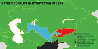 <span class="mw-page-title-main">Batken conflict</span> 1999 military conflict between Kyrgyzstan and the Islamic Movement of Uzbekistan